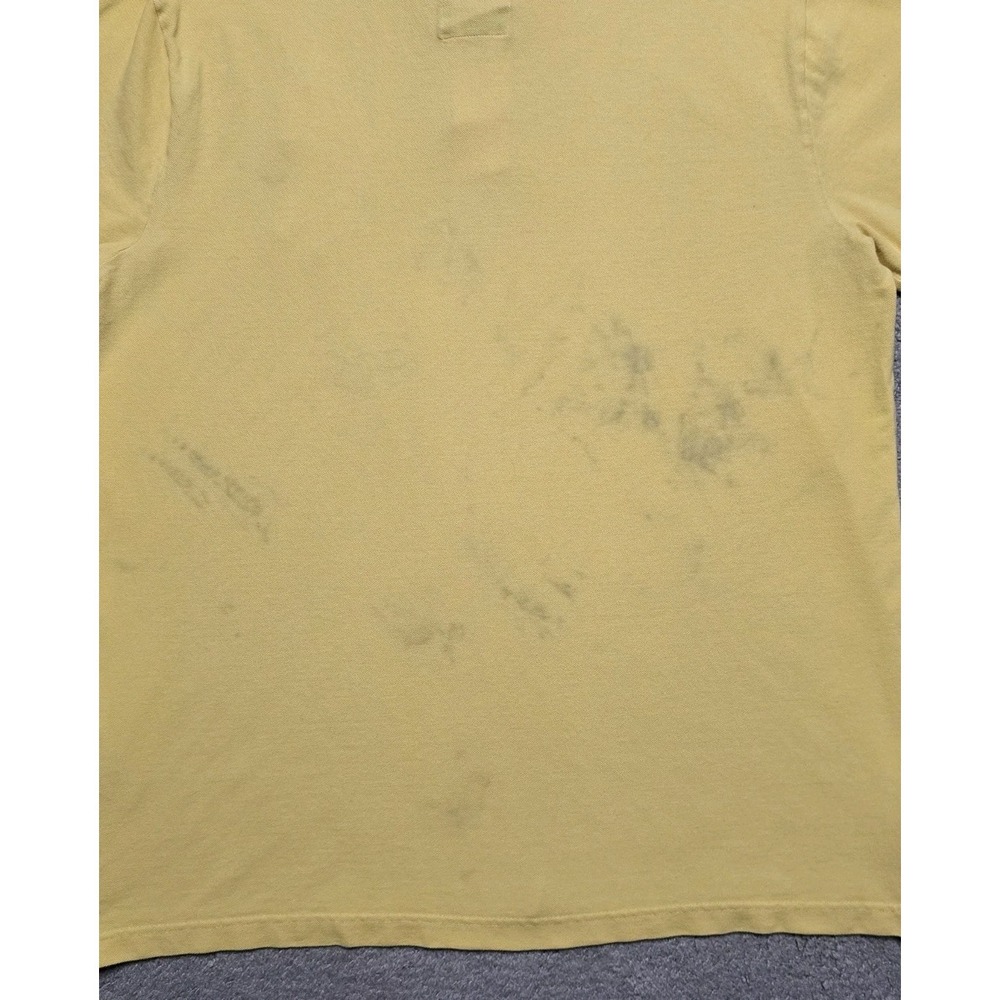 Vintage Y2K Ecko Unlimited Polo Mens XL Butter Yellow Big Rhino Embroidered Logo - Picture 12 of 16